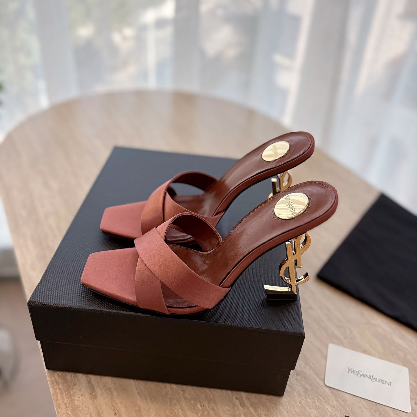 Y opyum mules in satin crepe 1825022002