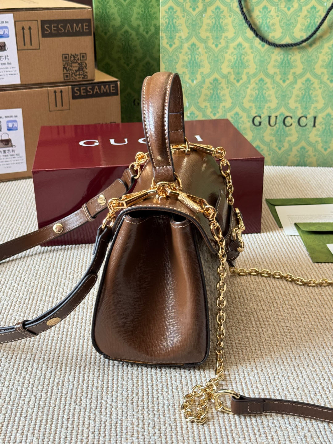 GG 1955 Horsebit Handbag 1825051205