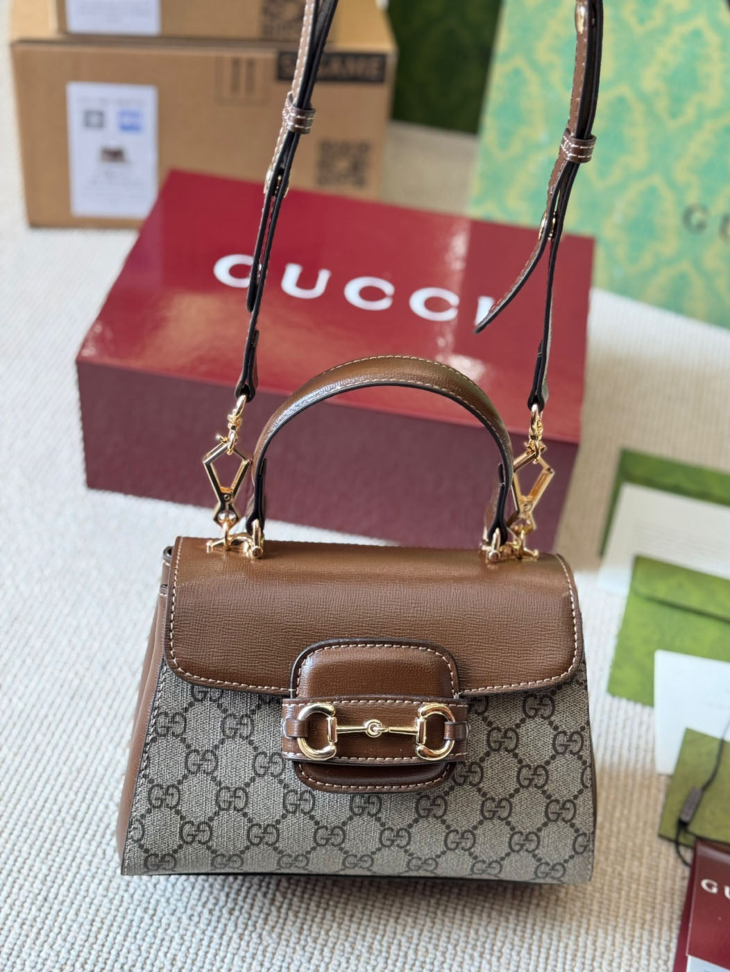 GG 1955 Horsebit Handbag 1825051205