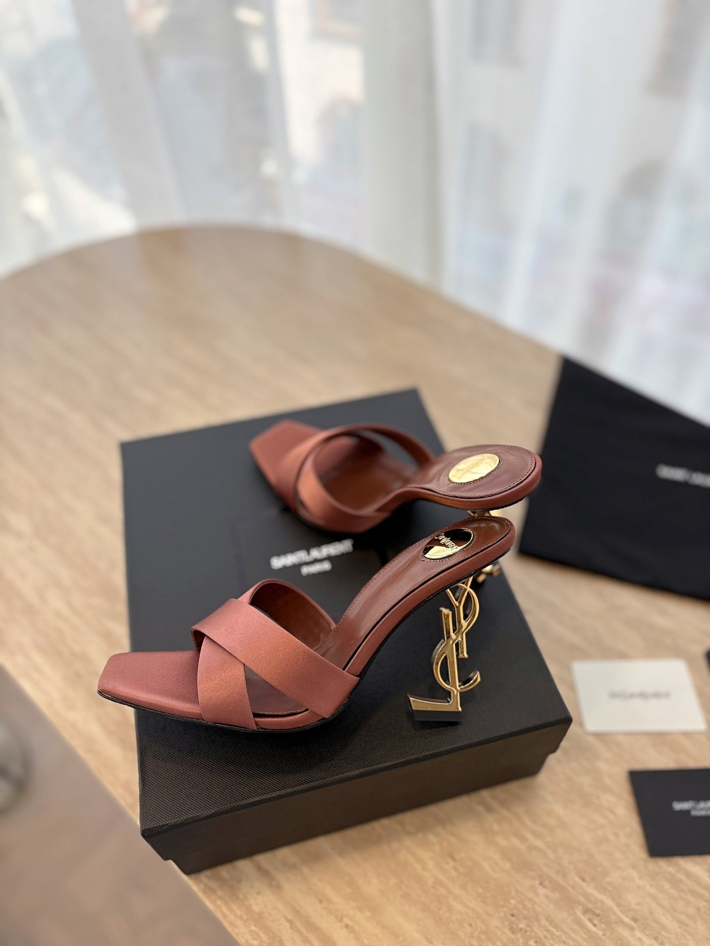 Y opyum mules in satin crepe 1825022002