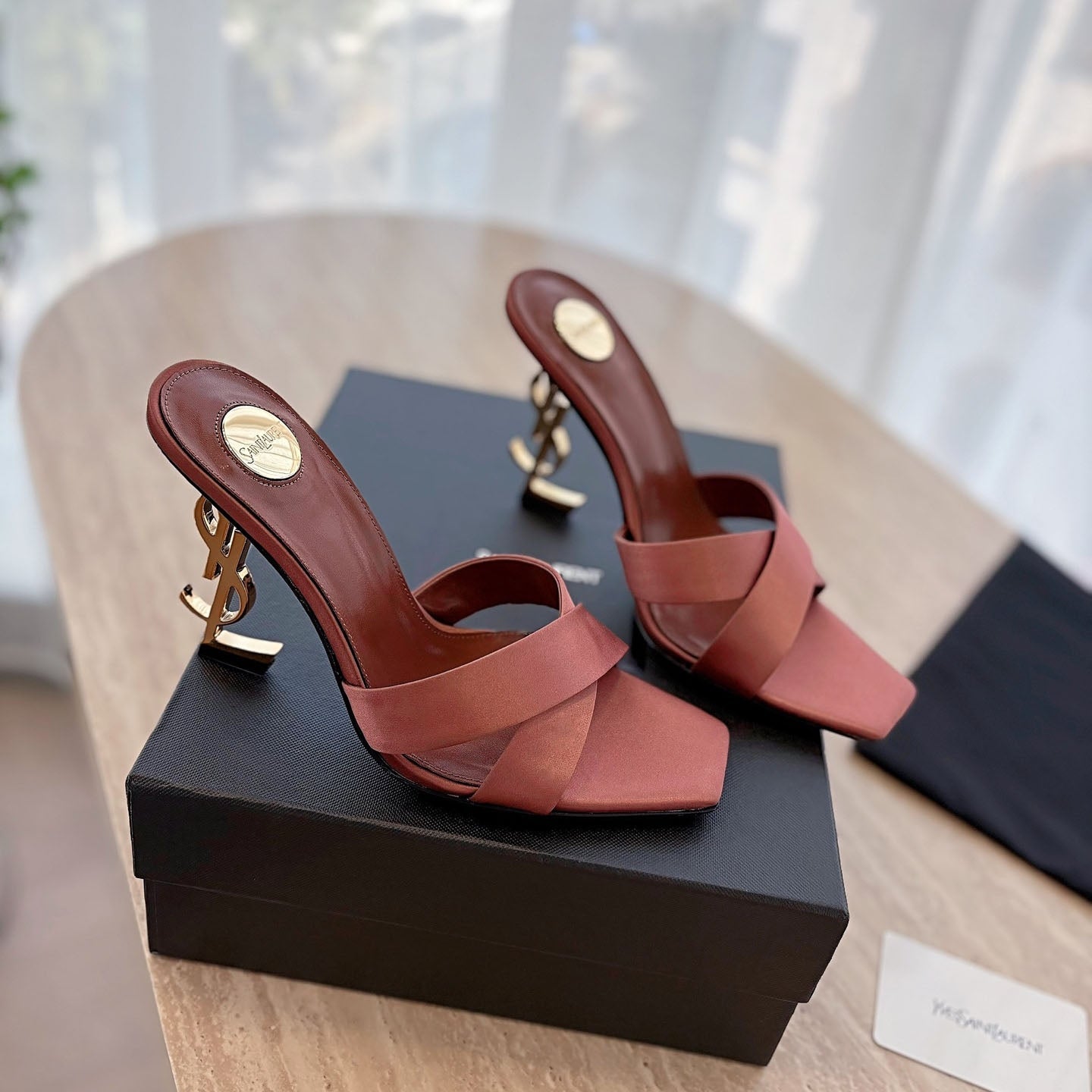 Y opyum mules in satin crepe 1825022002