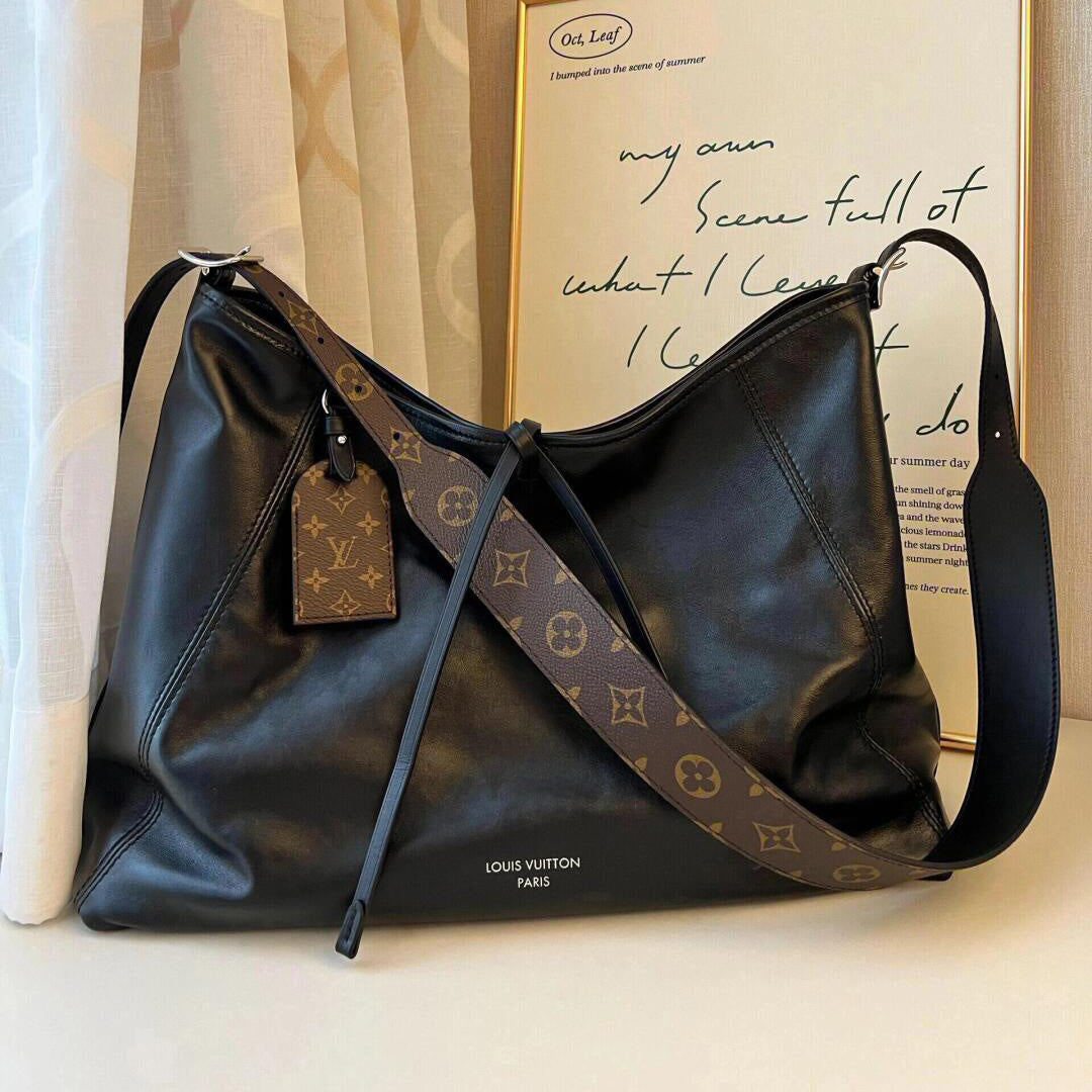 High-end black carryall tote bag 1824032203