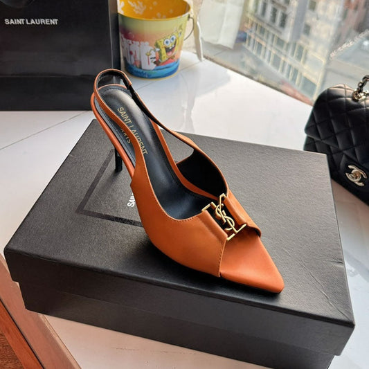 Y Leather slingback pumps 1825022001