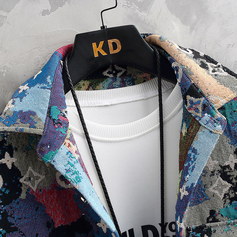 New Men's Youth Oversized Shirt Jacket 1025091007