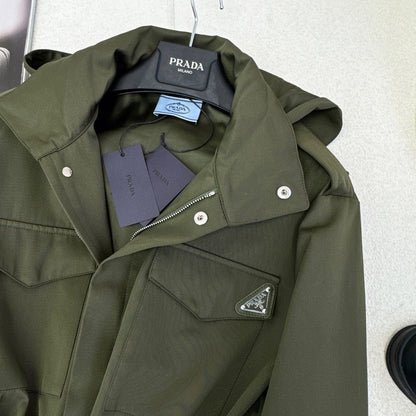 PR waisted hooded jacket 1824091813