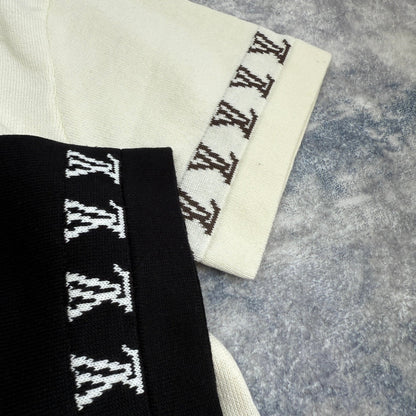 LV  Knitted short-sleeved T-shirt unisex 1825052209