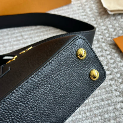 Mini Capucines Metallic Flower Trim Handbag 1824042605