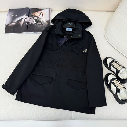 PR waisted hooded jacket 1824091813