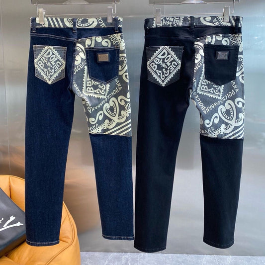 D&G HNA series exclusive pattern printed jeans 1824110701
