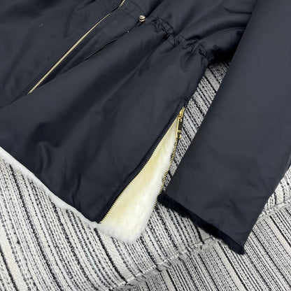 PR autumn and winter contrast color hooded jacket (double-sided) 1824101201