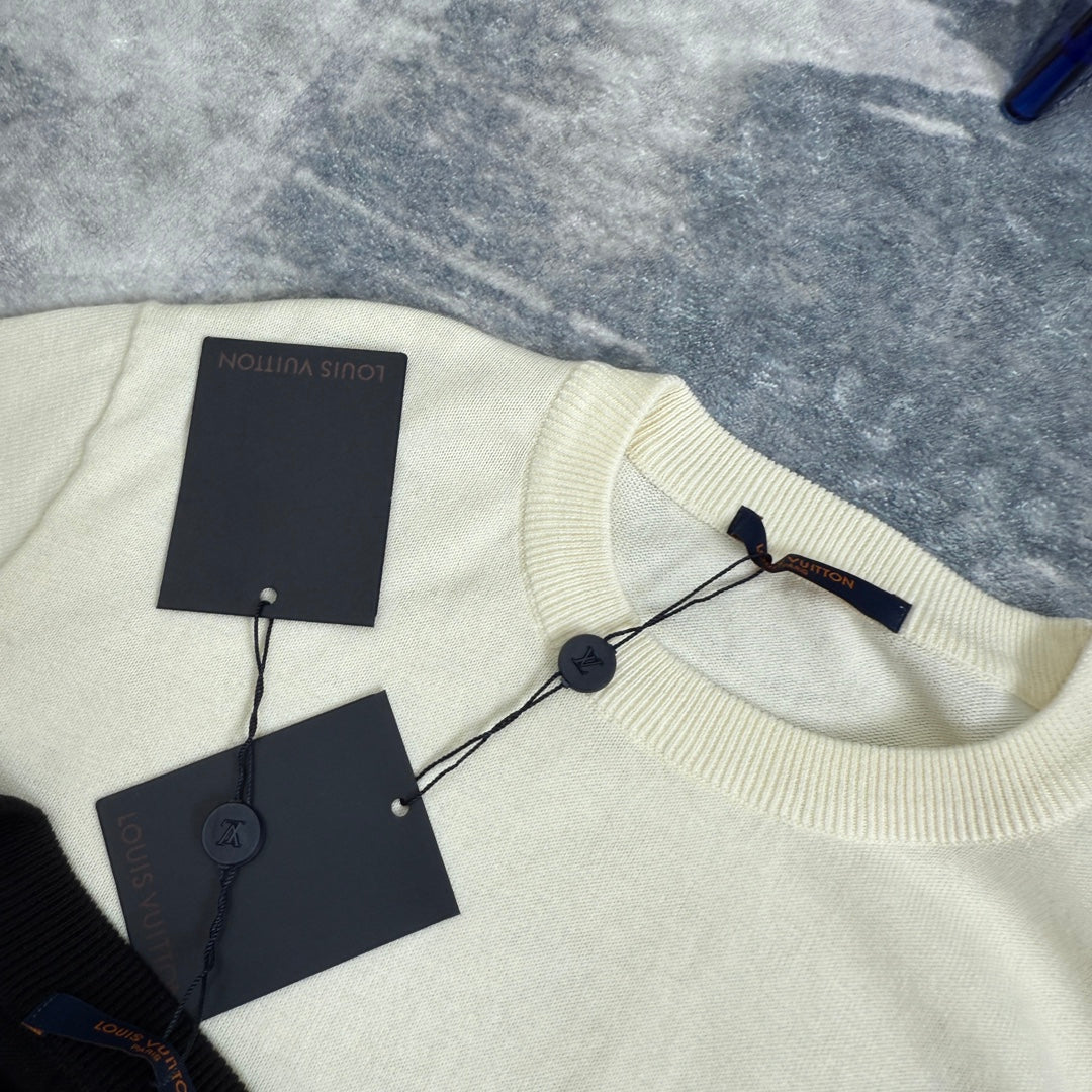 LV  Knitted short-sleeved T-shirt unisex 1825052209