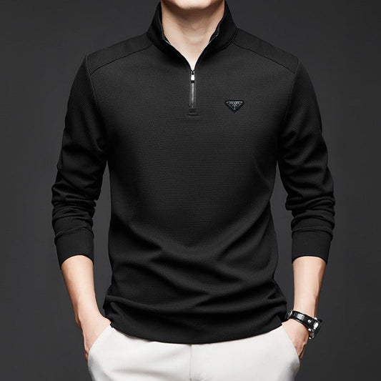 PR Half-zip stand collar top 1824091108
