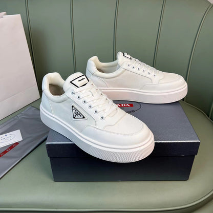 New breathable leather and canvas sneakers 1824041902