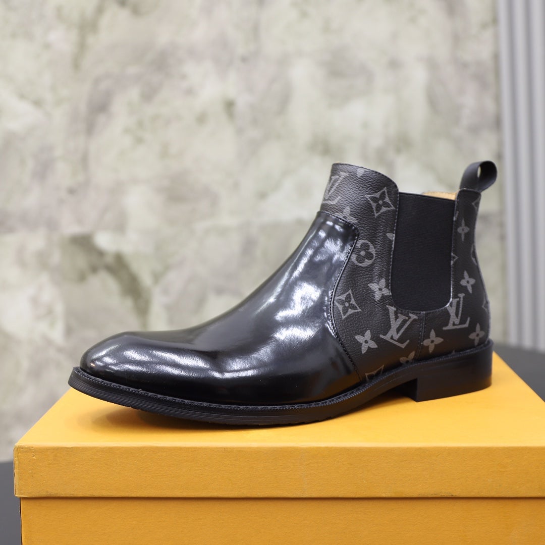 logo Classic Men's and Women's Luxury Chelsea Boots