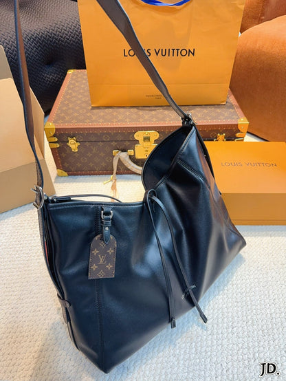 High-end black carryall tote bag 1824032203