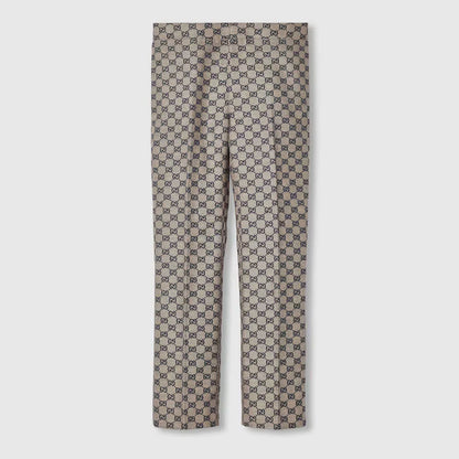 GG WOMEN LINEN BLEND CANVAS PANT 1025051601