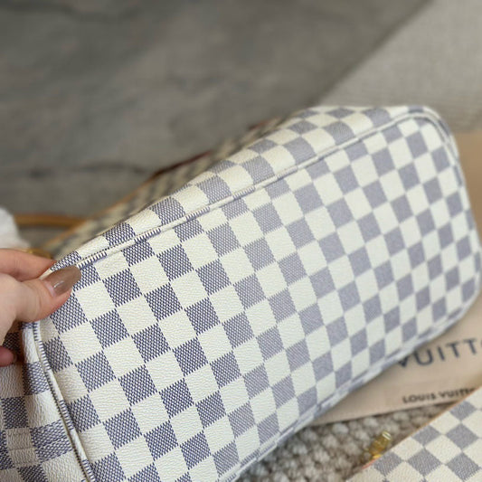 Handmade Leather Handbag Damier Neverfull MM