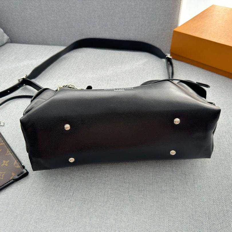 High-end black carryall tote bag 1824032203