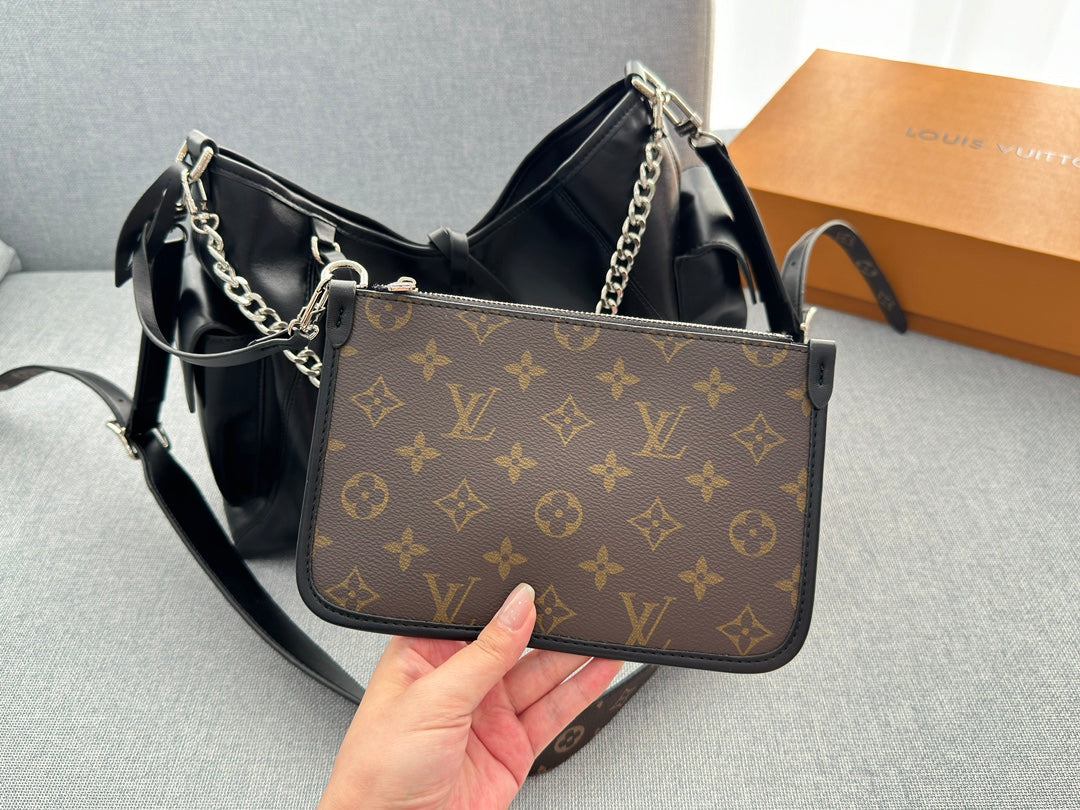 High-end black carryall tote bag 1824032203