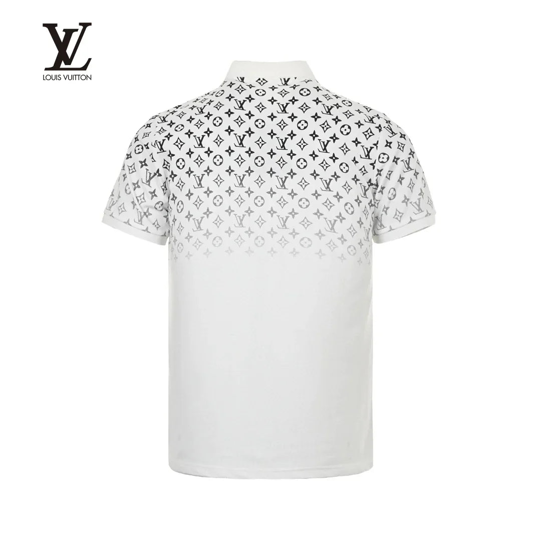 New Fashion Gradient Printed Polo Short Sleeves 1024032138