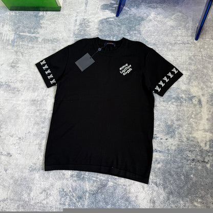 LV  Knitted short-sleeved T-shirt unisex 1825052209