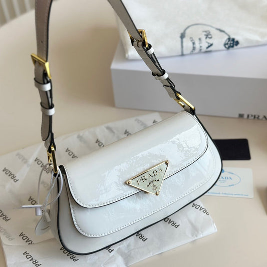 Patent leather armpit bag 1824042101