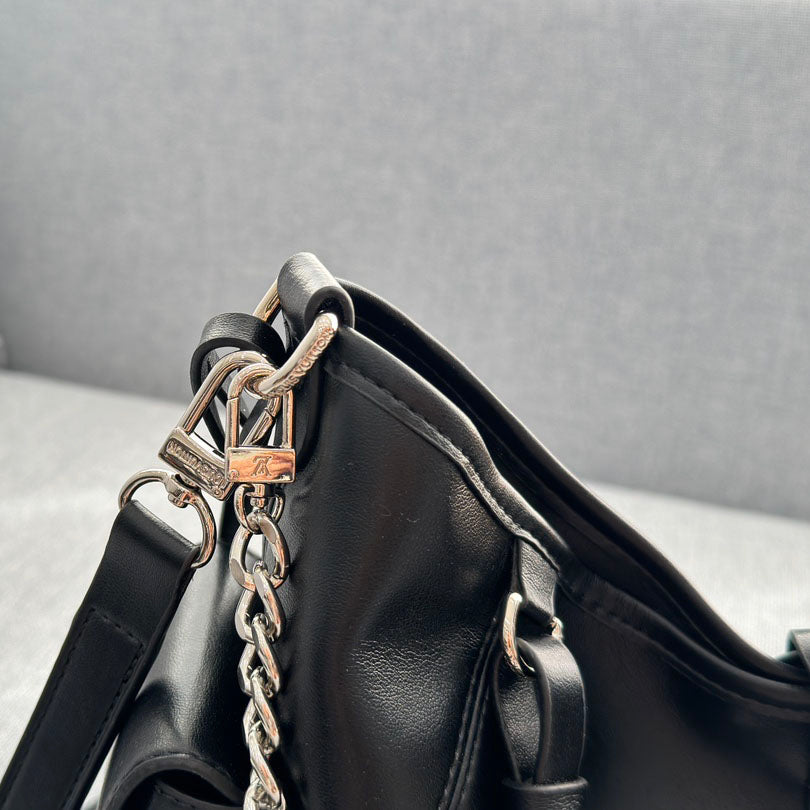 High-end black carryall tote bag 1824032203