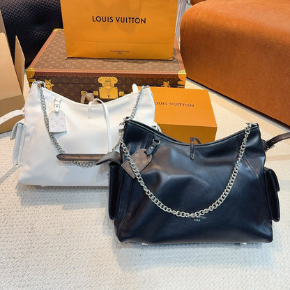 High-end black carryall tote bag 1824032203