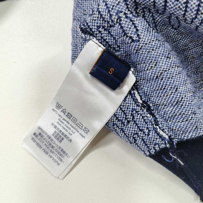 LV  Checkerboard mercerized cotton knitted short sleeves 1825022817
