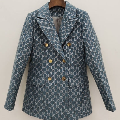 Fashion lapel silver silk suit PD1023090109