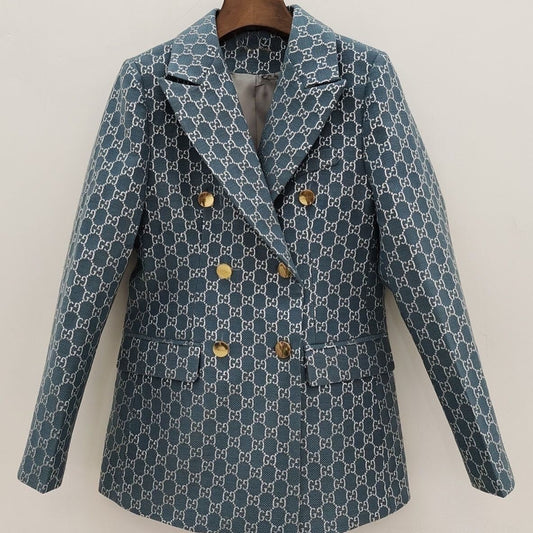 Fashion lapel silver silk suit PD1023090109