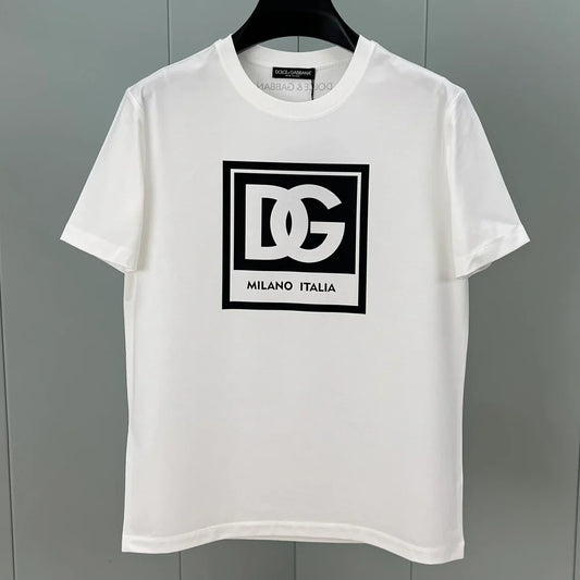DG Printed Cotton Short Sleeve T-Shirt 3D1025042905