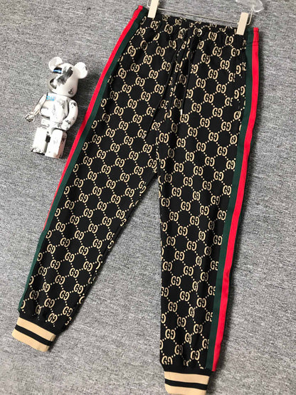New men's black and red stitching pattern all-match fashion casual suit