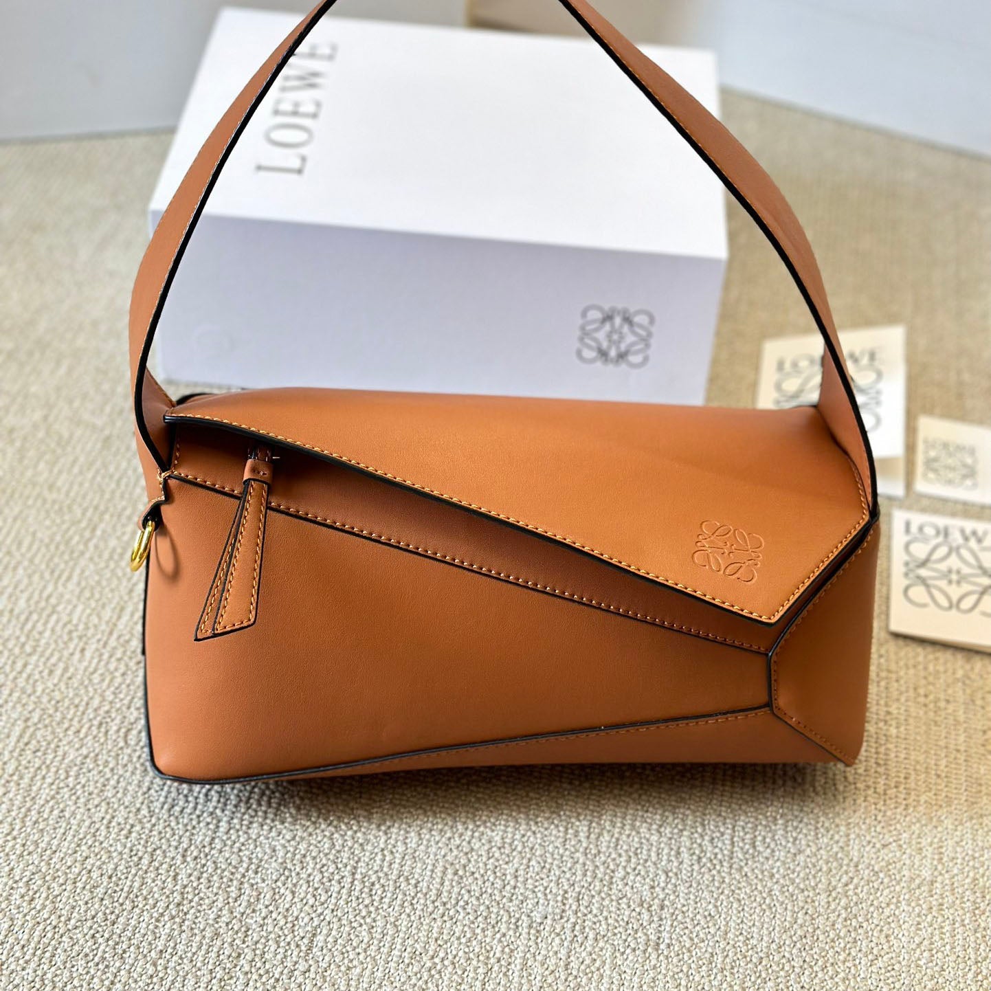 LOE 24 calfskin puzzlehobo shoulder bag XC24100902