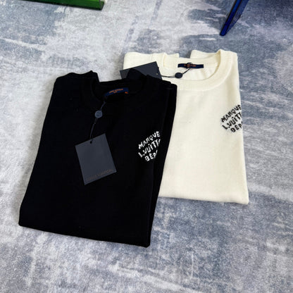 LV  Knitted short-sleeved T-shirt unisex 1825052209