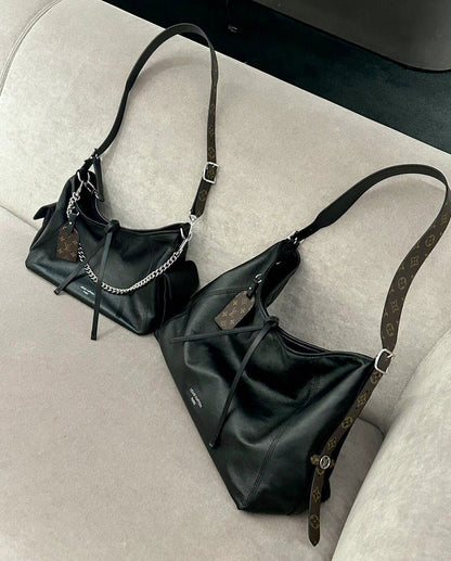 High-end black carryall tote bag 1824032203