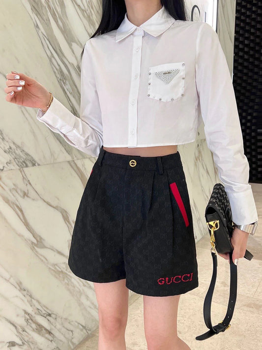 New Letter Jacquard Shorts Versatile Fashion 1024031817
