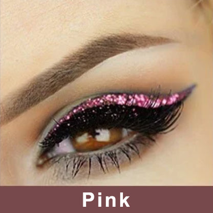 NEENCE® 8 Colors Reusable Eyeliner and Eyelash Stickers with Glitter