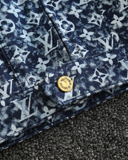washed distressed denim jacket XC0823102303
