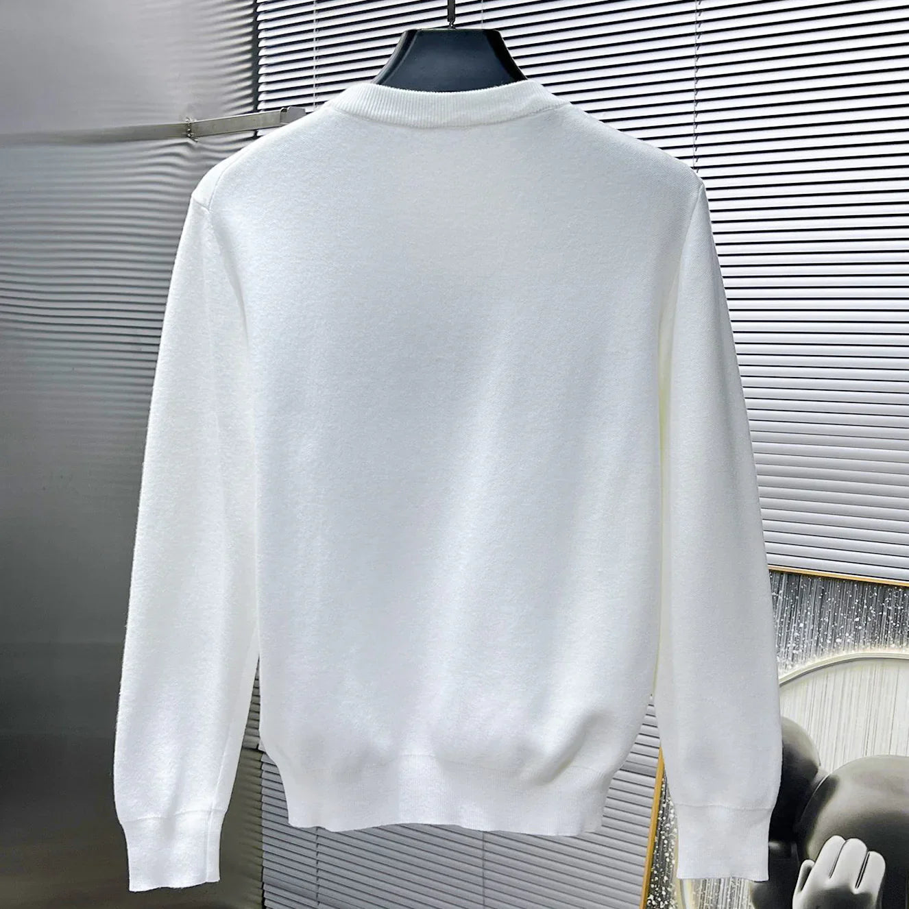New wool blend round neck long sleeve jumper 1024122010