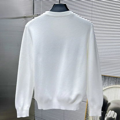 New wool blend round neck long sleeve jumper 1024122010