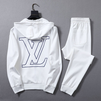 Men's printed casual sportswear two-piece set WB12061904