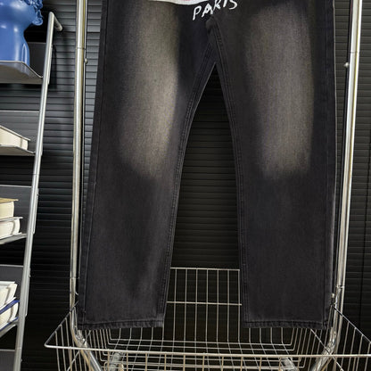 BLCG Front and back logo print jeans 1825042507