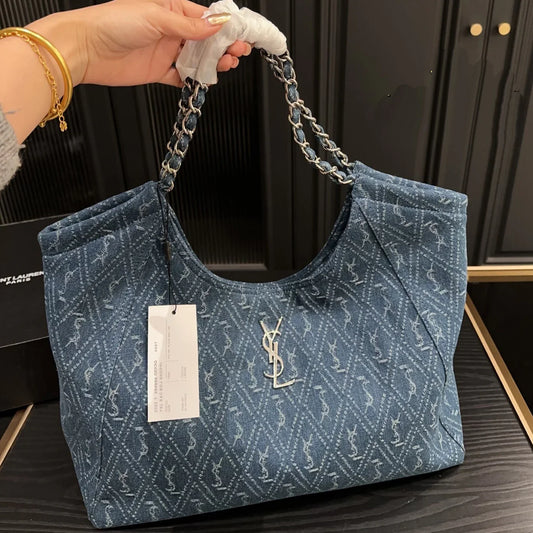 New fashionable and versatile denim handbag　1025042509
