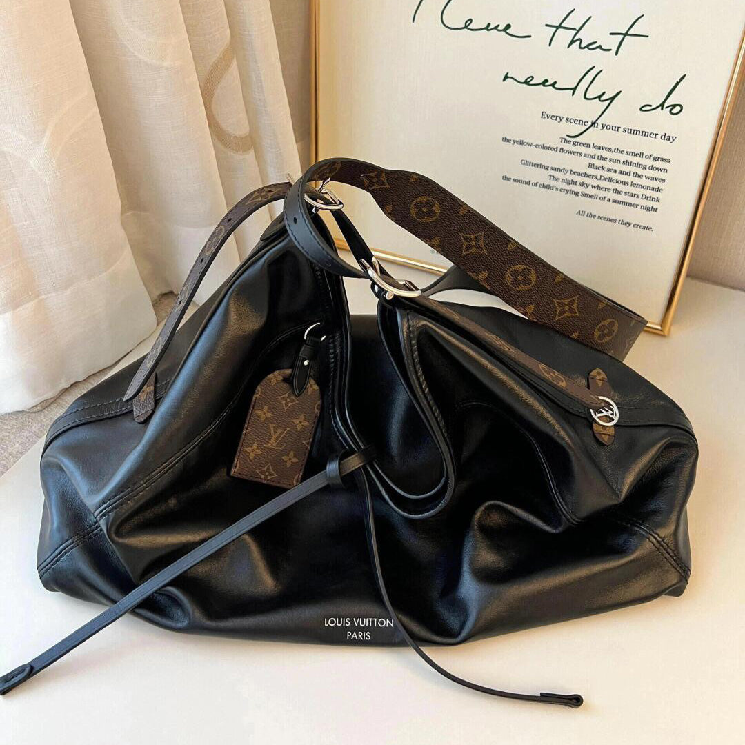 High-end black carryall tote bag 1824032203