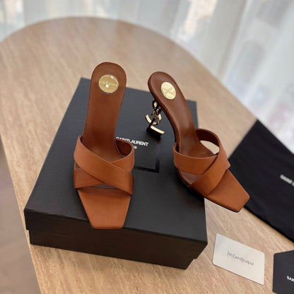 Y opyum mules in satin crepe 1825022002