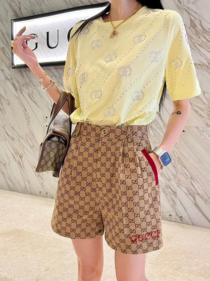 New Letter Jacquard Shorts Versatile Fashion 1024031817