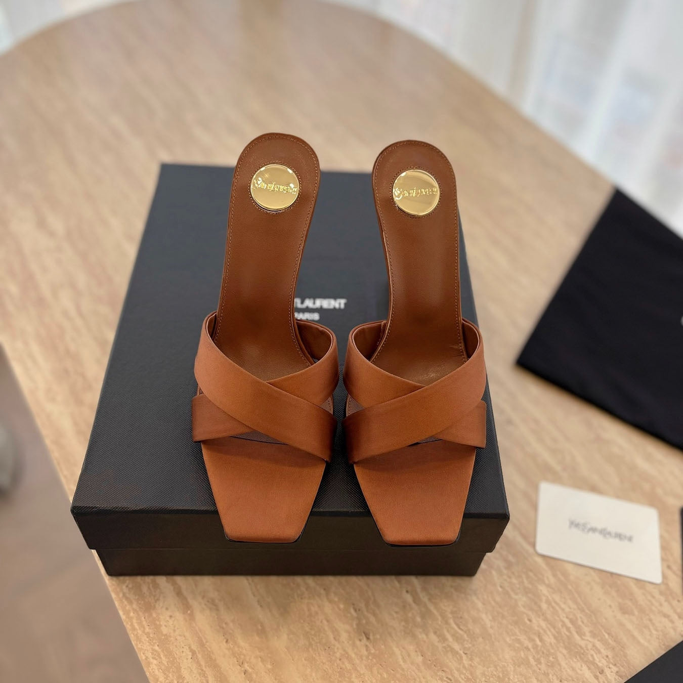 Y opyum mules in satin crepe 1825022002