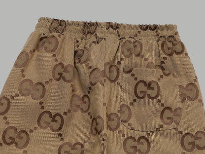 Jacquard all over print trousers XC0823072606