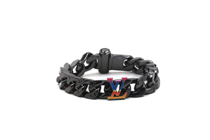 Black Metal Cuban Bracelet XC0823101601
